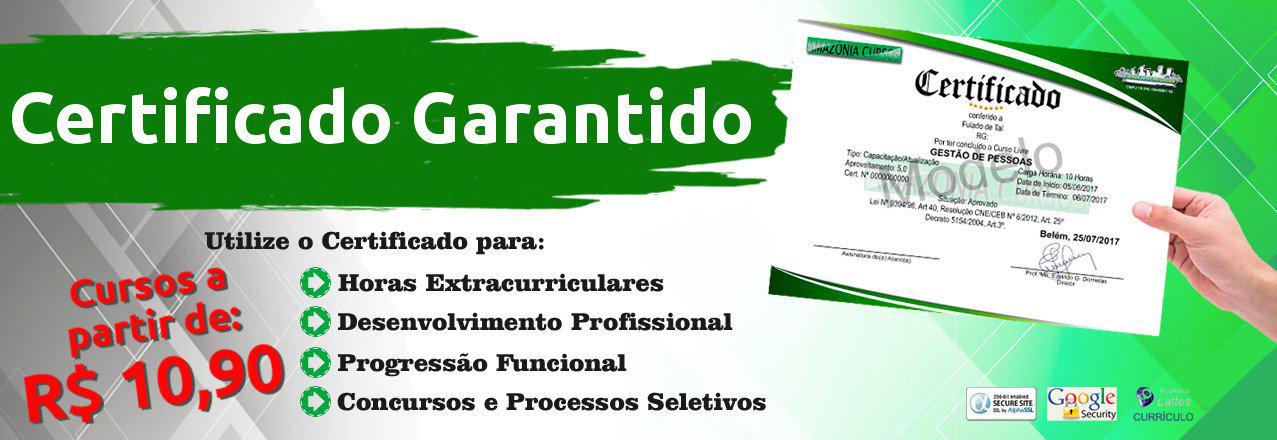 Banner Promocional do Site Amazônia Cursos